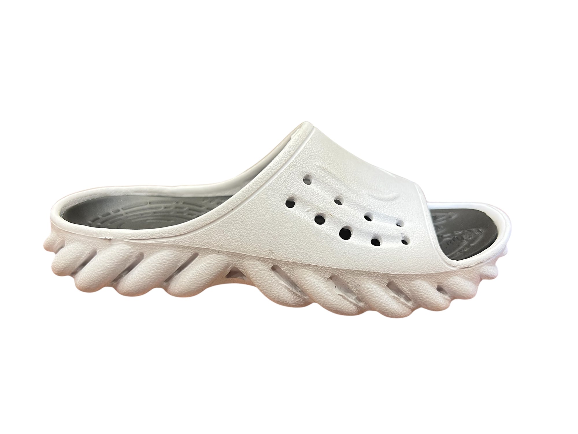 Cloud Comfort Ventilated Slides – Dual-Tone Cushioned Slip-Ons