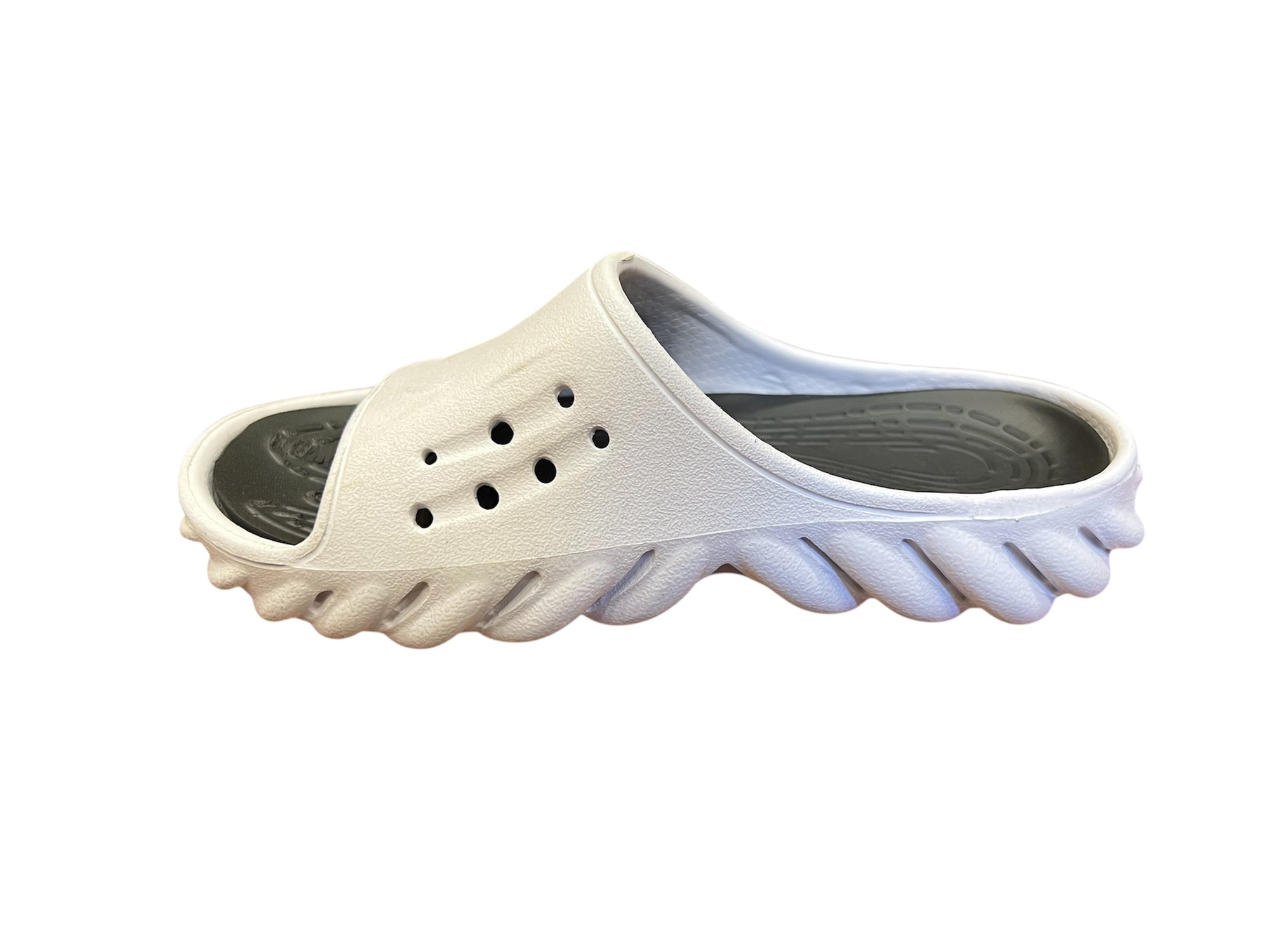 Cloud Comfort Ventilated Slides – Dual-Tone Cushioned Slip-Ons