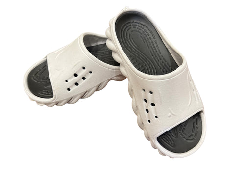 Cloud Comfort Ventilated Slides – Dual-Tone Cushioned Slip-Ons